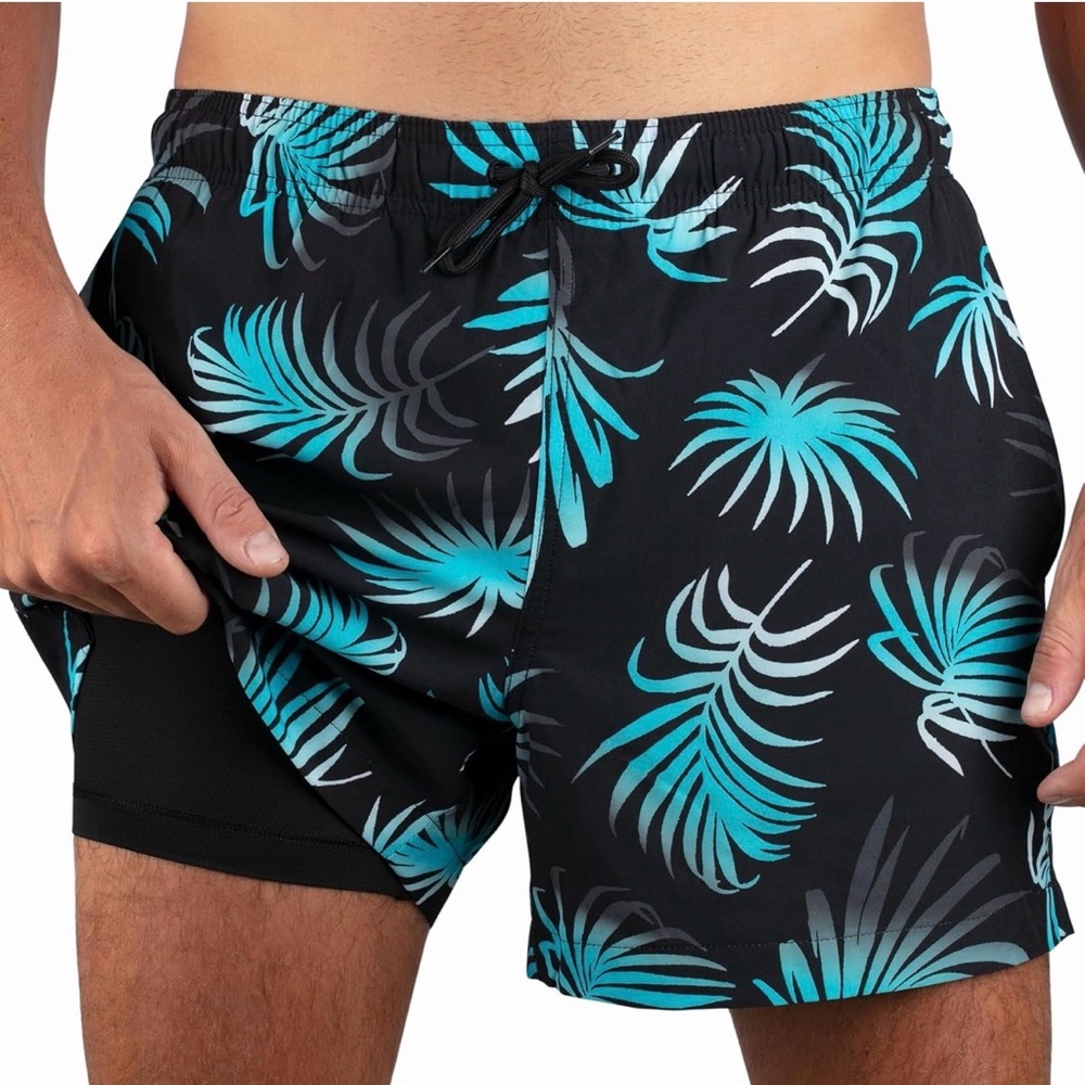 Kanu Surf Mens 5” Adventure Men’s Swim UPF 50+ Quick-Dry Bathing Suit XXL NWT